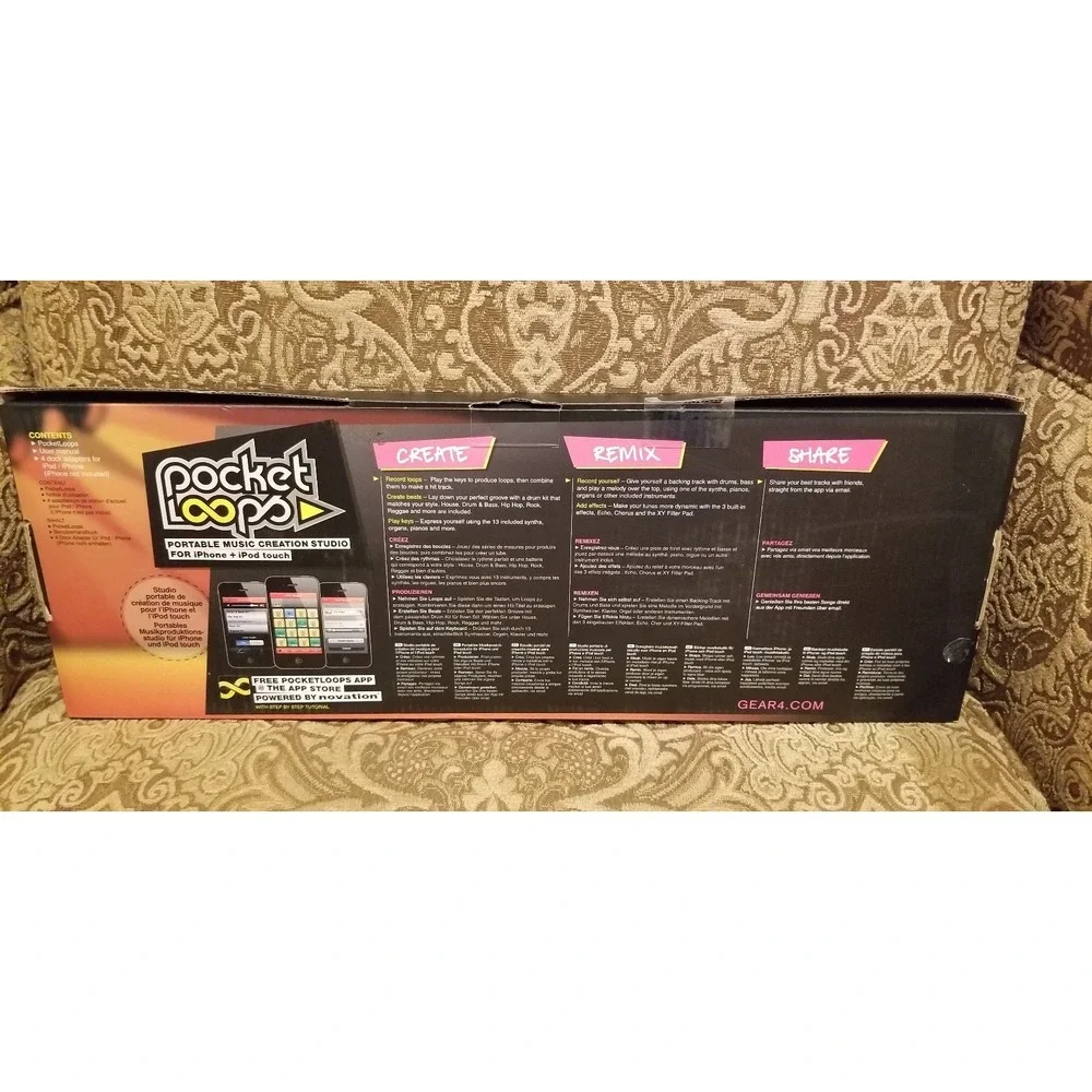 GEAR4 POCKETLOOPS PORTABLE MUSIC CREATION STUDIO KEYBOARD